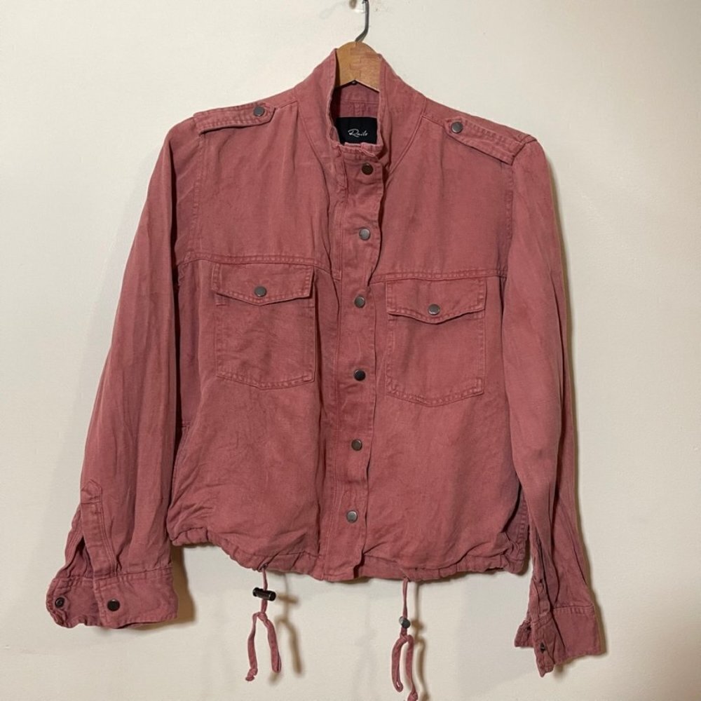 Rails Collins Pink Utility Jacket Size Small - image 2